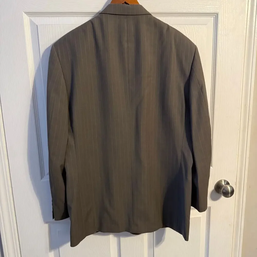 Oscar de la Renta Wool Blazer Mens Size 44R Tailored Fit Sport Coat
